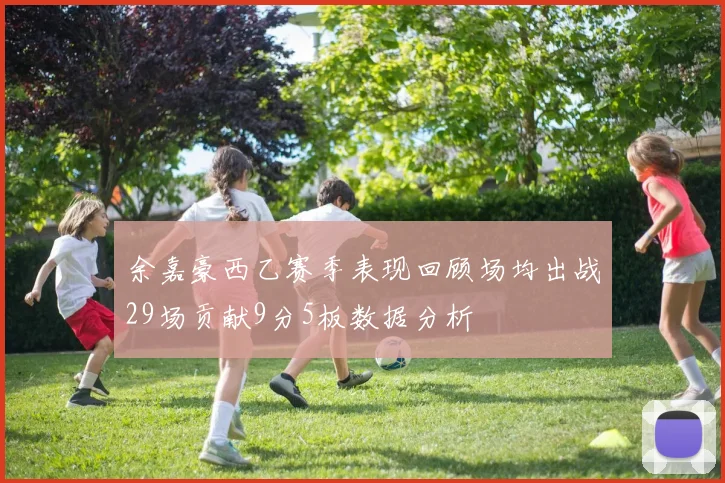 余嘉豪西乙赛季表现回顾场均出战29场贡献9分5板数据分析
